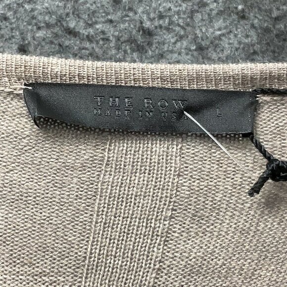 The Row Caistor Light Brown Wool Scoop Neck Oversize Sweater NWT Size L - Picture 6 of 10